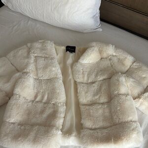 Faux Fur Cream Jacket